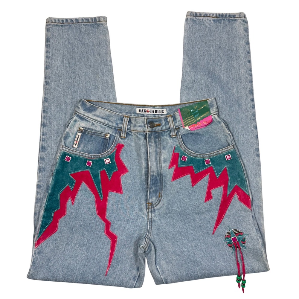 Vintage 90s‎ Dakota Blue Jeans Light Wash High Waisted Women's size 9/10